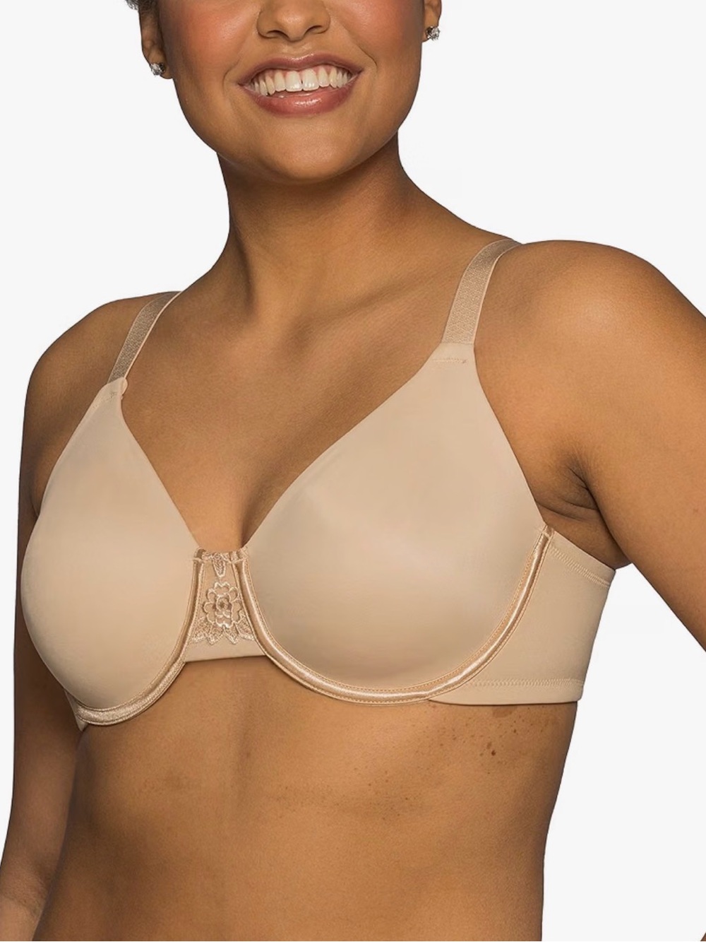 A.    Vanity Fair Smooth Beauty Back Smoothing Minimizer Bra Soft Stretch NWT